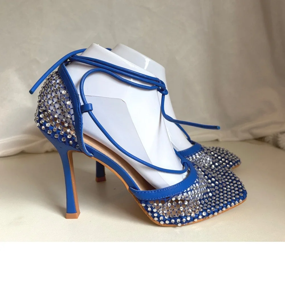 Mixx Shuz Rosalyn Blue Rhinestone Mesh DO NOT BUY‎ / NOT AVAILABLE